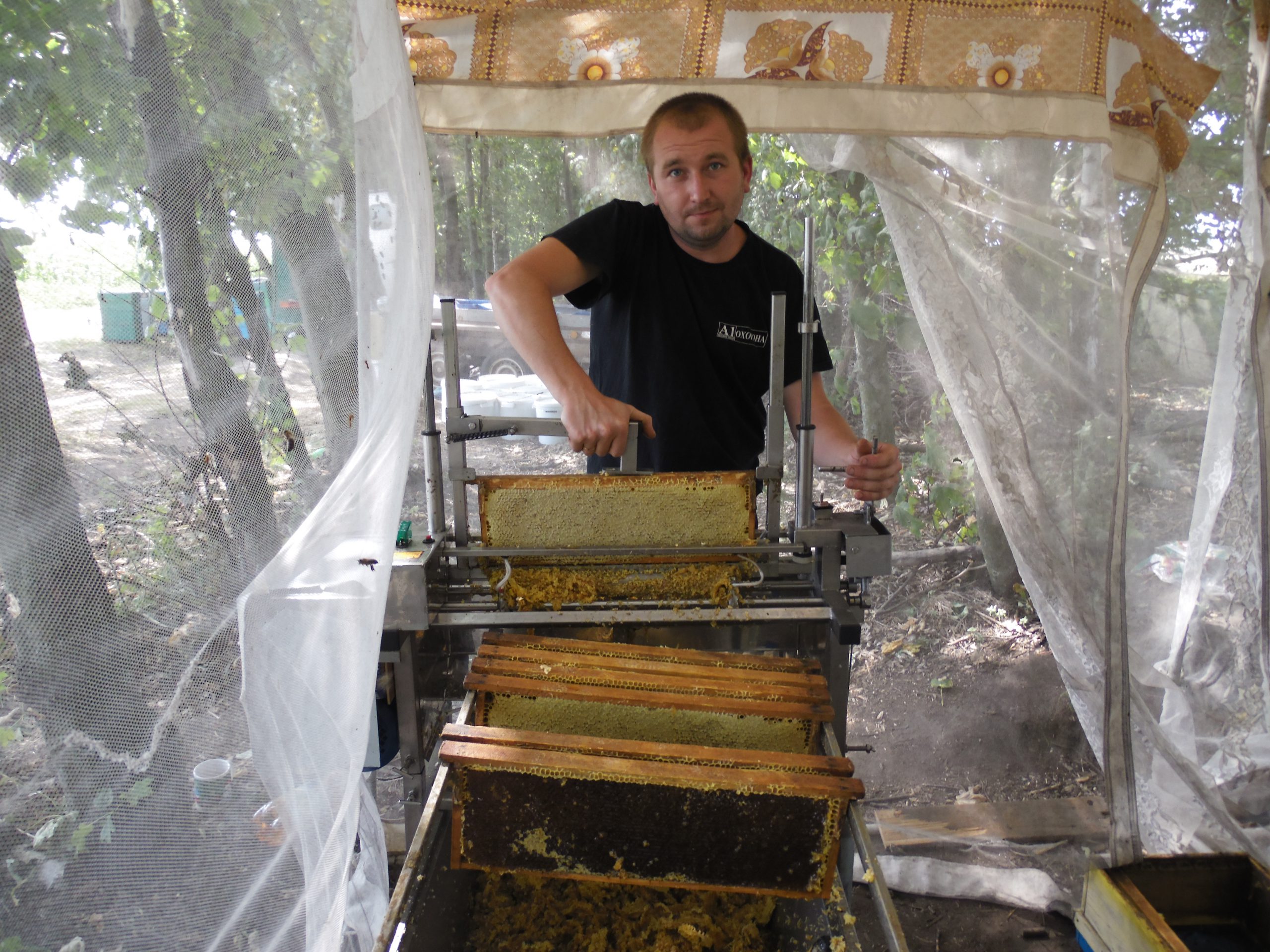 Відкачування акацієвого меду